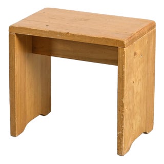 Pine Stool from Les Arcs, 1970s For Sale