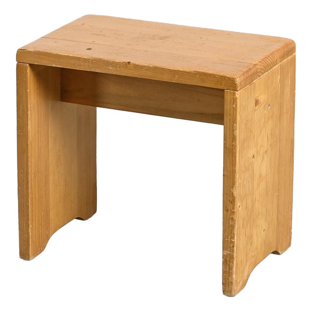 Pine Stool from Les Arcs, 1970s For Sale