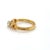 Metal Tiffany & Co. Signature X Solitaire Diamond 18k Yellow Gold Ring - Size 5 For Sale - Image 7 of 8