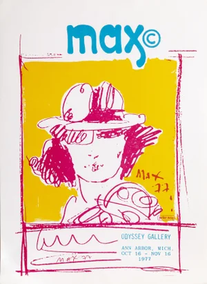 Peter Max, Odyssey Gallery, Exhibition Poster