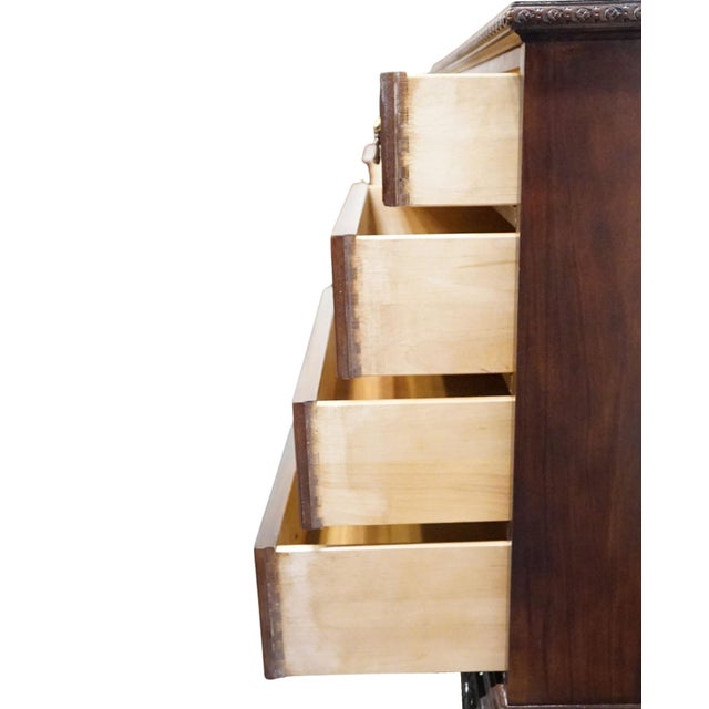 Century Furniture Solid Mahogany Traditional Style 73" Triple Door Dresser For Sale - Image 9 of 14