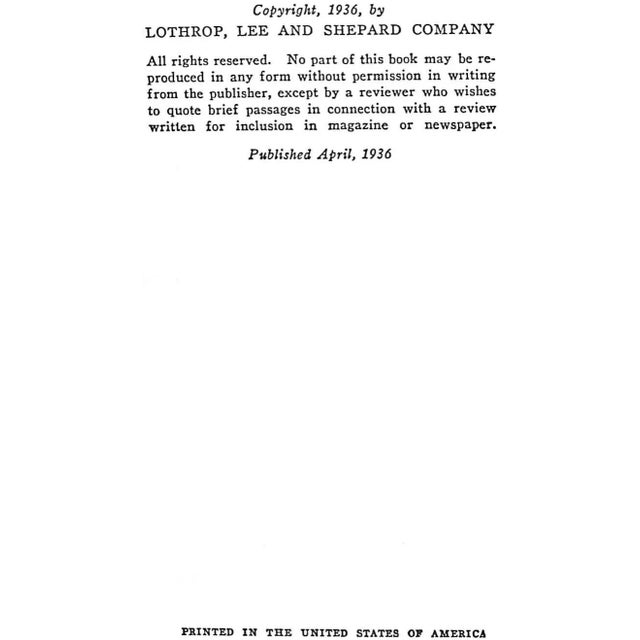 "The Jasmine Trail" 1936 Hagerty, Harry J. For Sale In New York - Image 6 of 6
