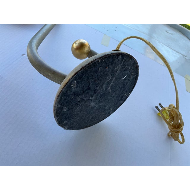 Stone Gray Late 20th Century Minimalist S- Form Lamps, a Pair For Sale - Image 8 of 10