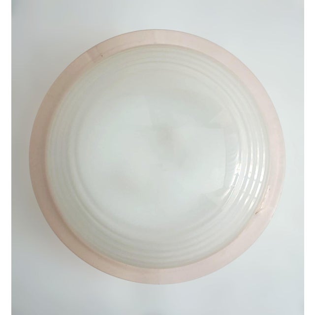 Venini 1960s Milky White Murano Flush Mount For Sale - Image 4 of 8
