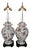 El Morroco Perona Estate Floral and Gilt Porcelain Table Lamps by Ardalt For Sale