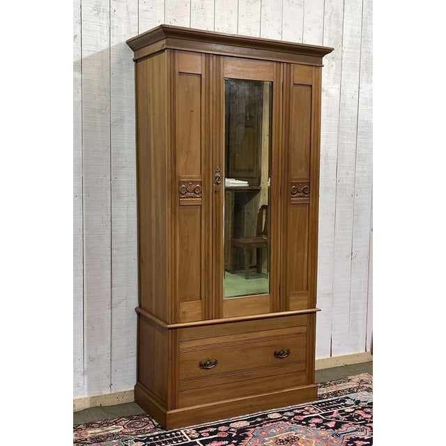 English Walnut Wardrobe, Early 20th Century For Sale - Image 6 of 18