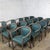 Late 20th Century Late 20th Century Modern Set of 15 MTS Dining or Waiting Room Chairs Gray Frames & Blue Vinyl For Sale - Image 5 of 18
