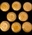Rustic European VTG Set of 8 Bordallo Pinheiro 8”Sunflower Salad or Dessert Plates. Made in Portugal. For Sale - Image 3 of 5