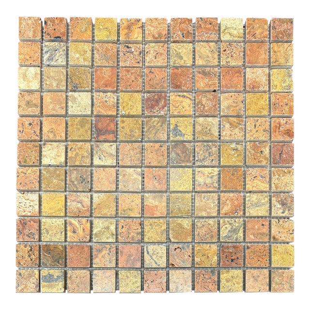 Sonrisa Travertine Polished 1" X 1" Mosaic For Sale