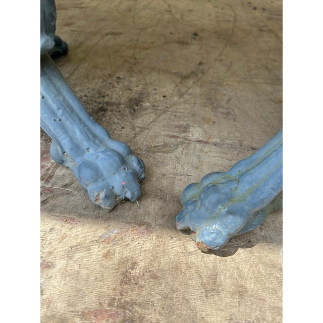 Gray Rare Neoclassical Antique Garden Urns- A Pair For Sale - Image 8 of 17