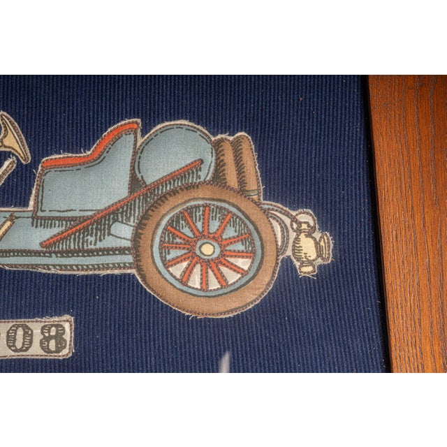 Wood Early 20th Century Framed "S P O" Embroidery For Sale - Image 7 of 10