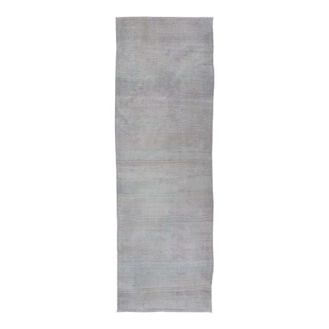 Vintage Turkish Kilim Runner in Soft Pastel Tones 2'10 X 9'3 For Sale