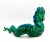Mid 20th Century Mid-Century Modern Green and Blue Ceramic Dragon Figure For Sale - Image 5 of 12