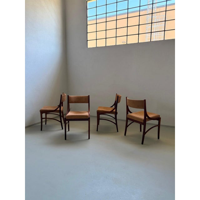 Model 110 Chairs by Ico Parisi for Cassina, 1960s, Set of 4, in Good conditions. Designed 1960 to 1969 I have official...