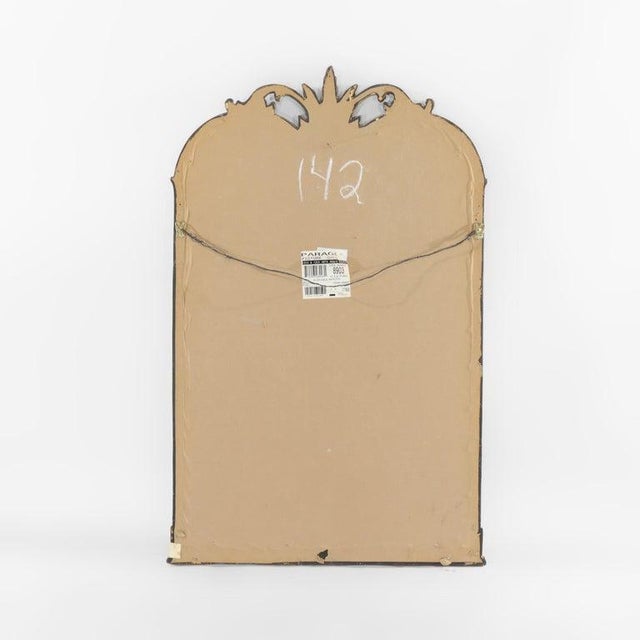 French Louis XVI Style Ebonized & Gilt Arch Form Wall Mirror 20thC For Sale - Image 9 of 10