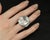 Late 20th Century Rare 62.78ct Natural Aquamarine & 0.25ct Diamond Platinum Ring, 29.1g Size 6 For Sale - Image 17 of 18