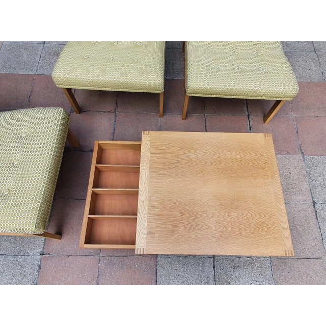 Wood Living Room Set by Ole Gjerløv-Knudsen & Torben Lind, 1960s, Set of 3 For Sale - Image 7 of 10