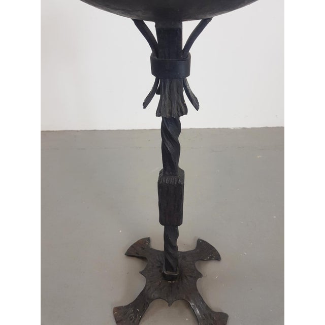 Mid-Century Modern Brutalist Cast Iron Candleholder, Germany, 1960s For Sale - Image 3 of 9