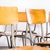 Silver French Stacking University Silver Slim Back Dining Chairs, Set of 13 For Sale - Image 8 of 11