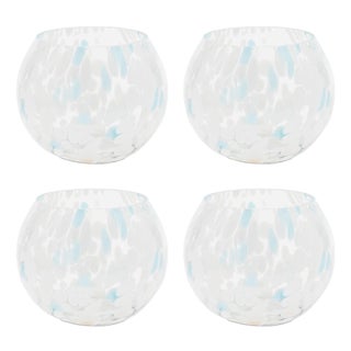 Painted Glass Candle Holder Vase (Set of 4) For Sale