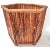 1980s Large Vintage Bamboo Planter Cachepot - Coastal Boho Rattan Style Plant Holder For Sale - Image 5 of 8