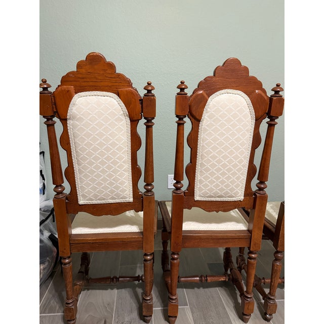 Reduced! 4 Antique French/Renaissance Style Dining Chairs For Sale - Image 10 of 11