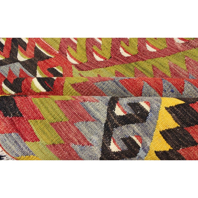 Vintage Turkish Kilim All-Over Design For Sale - Image 9 of 10