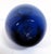 Mid-Century Blown Glass Vase Cobalt Blue 9" For Sale - Image 11 of 11