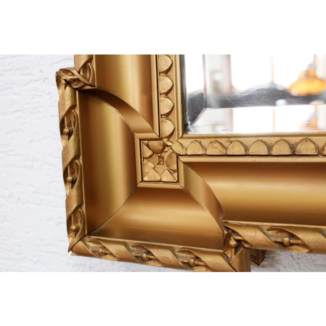 Vintage Golden Mirror For Sale - Image 6 of 11