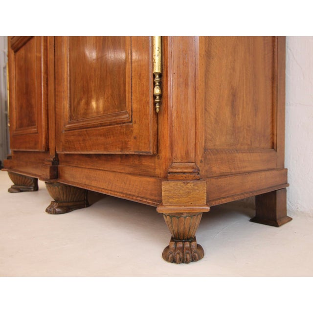 Antique Louis XVI Walnut Wardrobe For Sale - Image 14 of 18