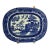 Antique Adams Blue Willow Ironstone Oval Vegetable Bowl Serving Dish 9.5" England C. 1891-1910 For Sale