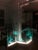 1980s 1980's Etched Glass Lighted 3 Panel Peacock Room Divider Screen For Sale - Image 5 of 12