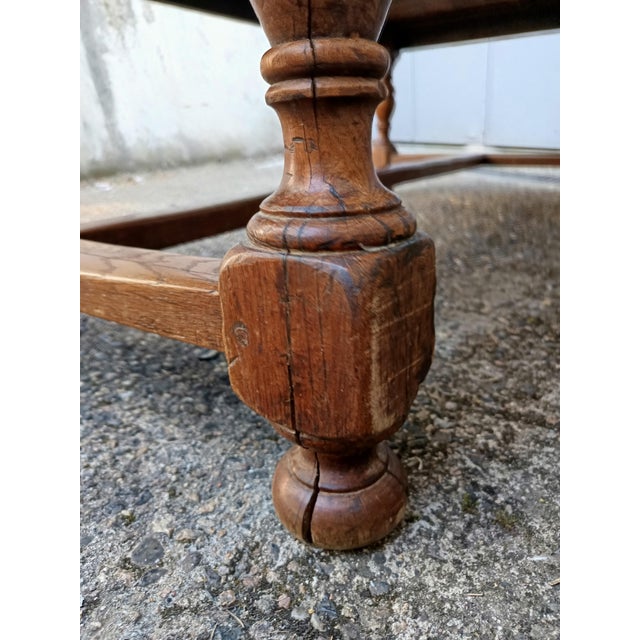 Antique Oak Farmhouse Table, 1890s For Sale - Image 13 of 18