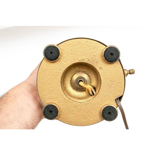 Metal Late 20th Century Hollywood Regency Style Crystal Prism Luminaries - a Pair For Sale - Image 7 of 7