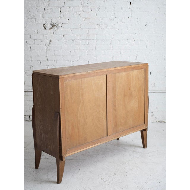 French Art Deco Cerused Oak Server Cabinet, 1940s For Sale - Image 17 of 17