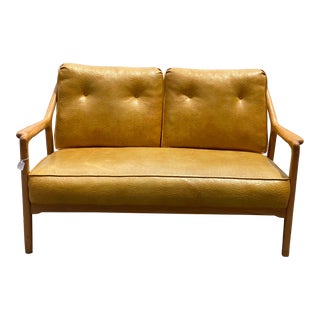 1950s Oak Settee by Jack Van Der Molen for Jamestown Lounge Co For Sale