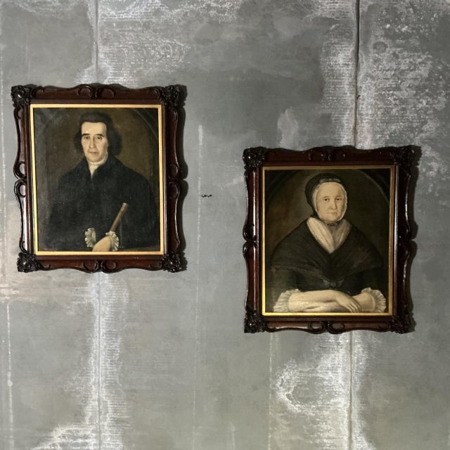 Black Victorian Artist, Farquharson Family, 1840, Oil Painting on Canvas, Set of 2 For Sale - Image 8 of 8
