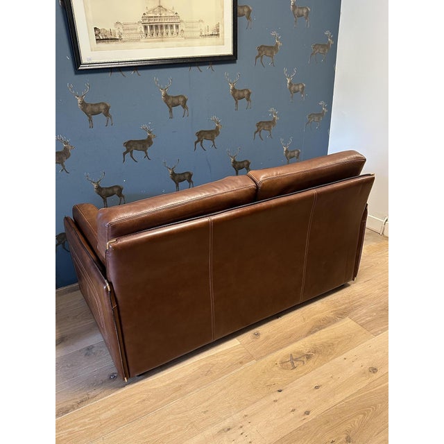 Buffalo Leather Two-Seater Sofa, 1990s For Sale - Image 6 of 10
