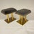 Pair of Kelly Wearstler Bronze and Grey Curly Mongolian Lamb Stools, Usa 2015 For Sale - Image 4 of 12