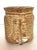 Mid 20th Century McCoy Burlap Sack Form Ceramic Planter Jardiniere Model 1629 For Sale - Image 4 of 11