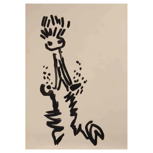 Reynold Arnould, Figure, 1970s, Drawing For Sale
