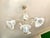 Italian Chandelier with Iridescent Murano Glass Flowers, 1980 For Sale - Image 12 of 14