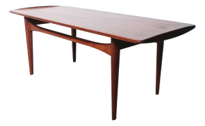 Vintage Teak Coffee Table by Tove & Edvard Kindt, 1950s