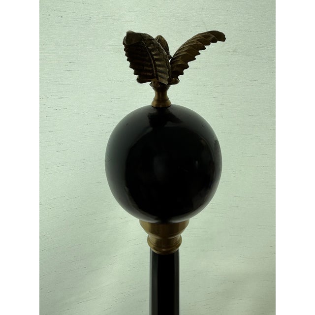 Onyx Gran Tour Style Metal Tall French Empire Neo-Classical Obelisk Statuette For Sale - Image 8 of 8