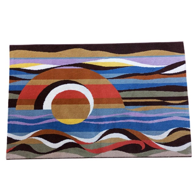 This rug is inspired by the art of Sonia Delaunay, renowned for her geometric compositions and innovative use of color. It...