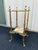 Art Nouveau Mid 20th Century Art Nouveau Two-Tier Onyx and Brass Planter Stand For Sale - Image 3 of 12