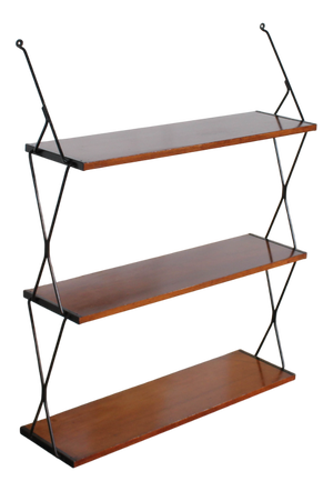 Vintage Italian Hanging Bookcase, 1960s