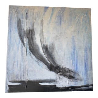 1990s Italian Modern Oil on Canvas by Fausta Dossi For Sale