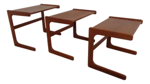 Danish Teak Nesting Tables from Salin Nyborg, 1960s, Set of 3