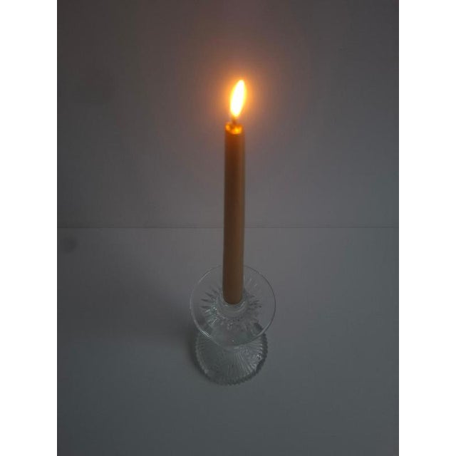 Mid-Century Cut Glass Sculptural Candleholder, Czechoslovakia, 1960s For Sale - Image 17 of 18